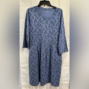 NorthStyle Vine-Print Pleated Dress NEW/Size Large